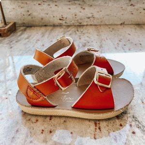 Salt Water by Hoy Surfer Toddler Sandals in Tan/Brown